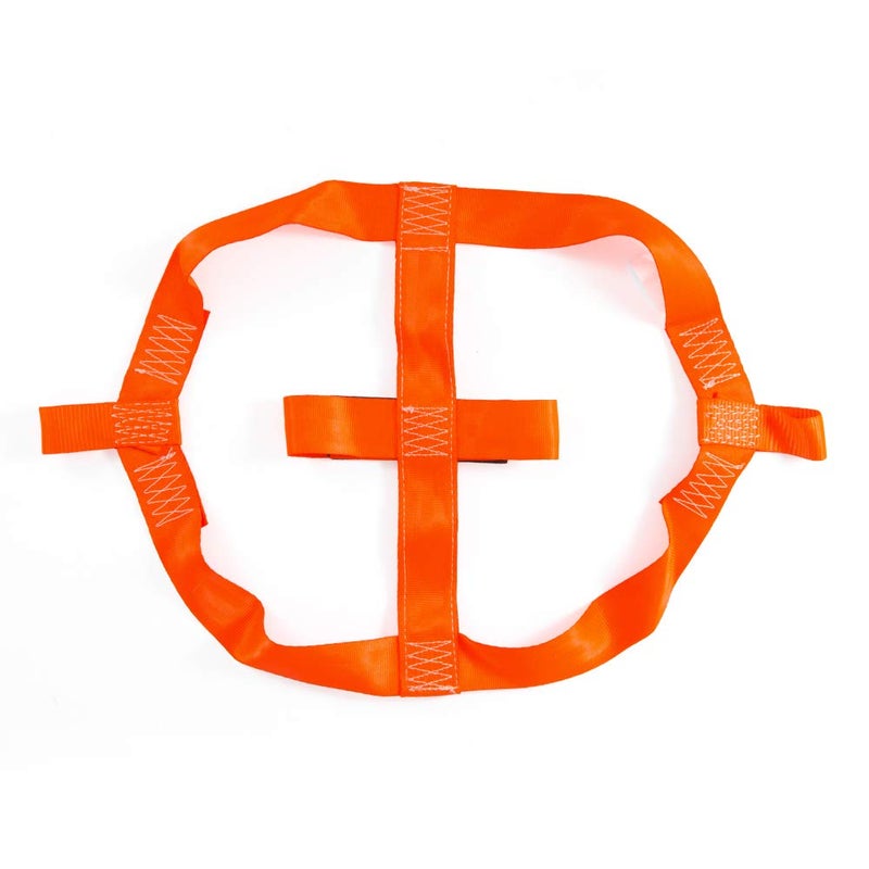 MOTO4U Universal Motorcycle Rear Wheel Tie down Strap in Orange - Image 2